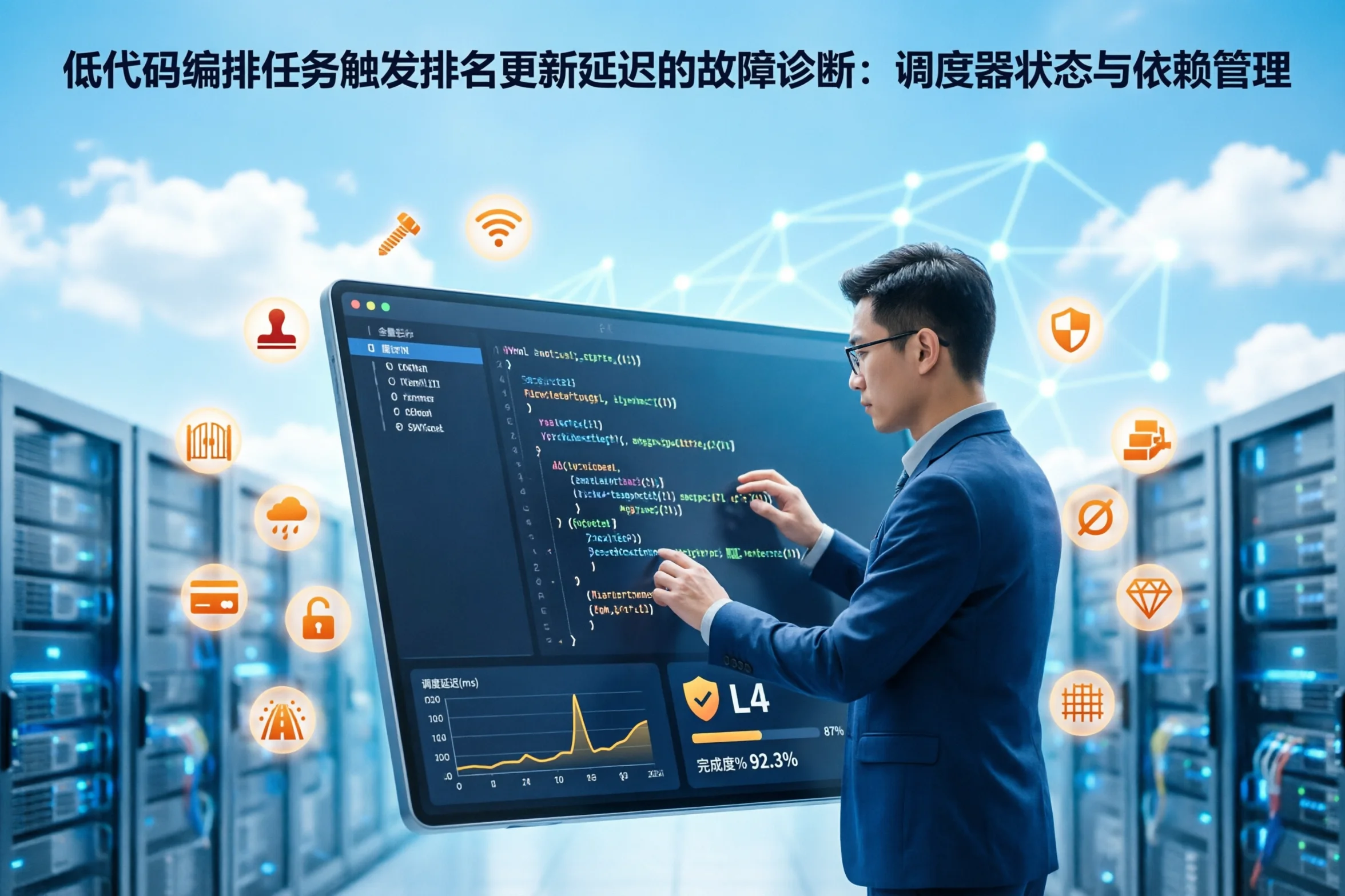 低代码编排任务触发排名更新延迟的故障诊断：调度器状态与依赖管理