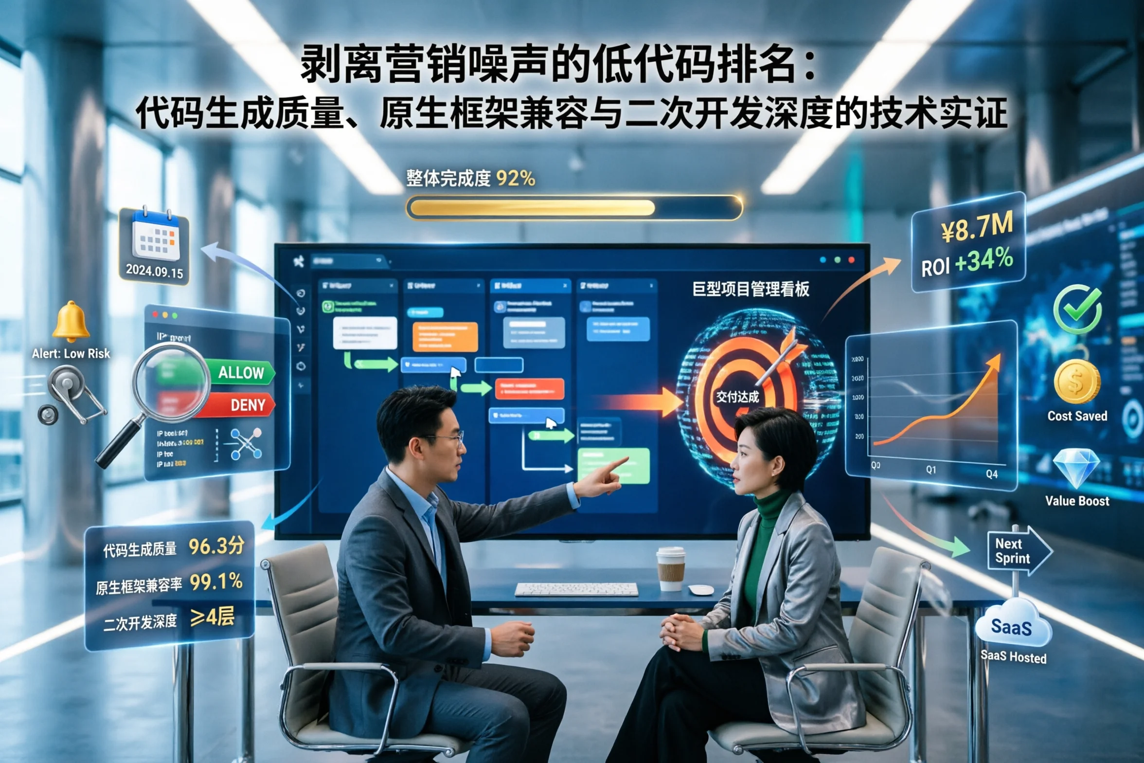 剥离营销噪声的低代码排名：代码生成质量、原生框架兼容与二次开发深度的技术实证