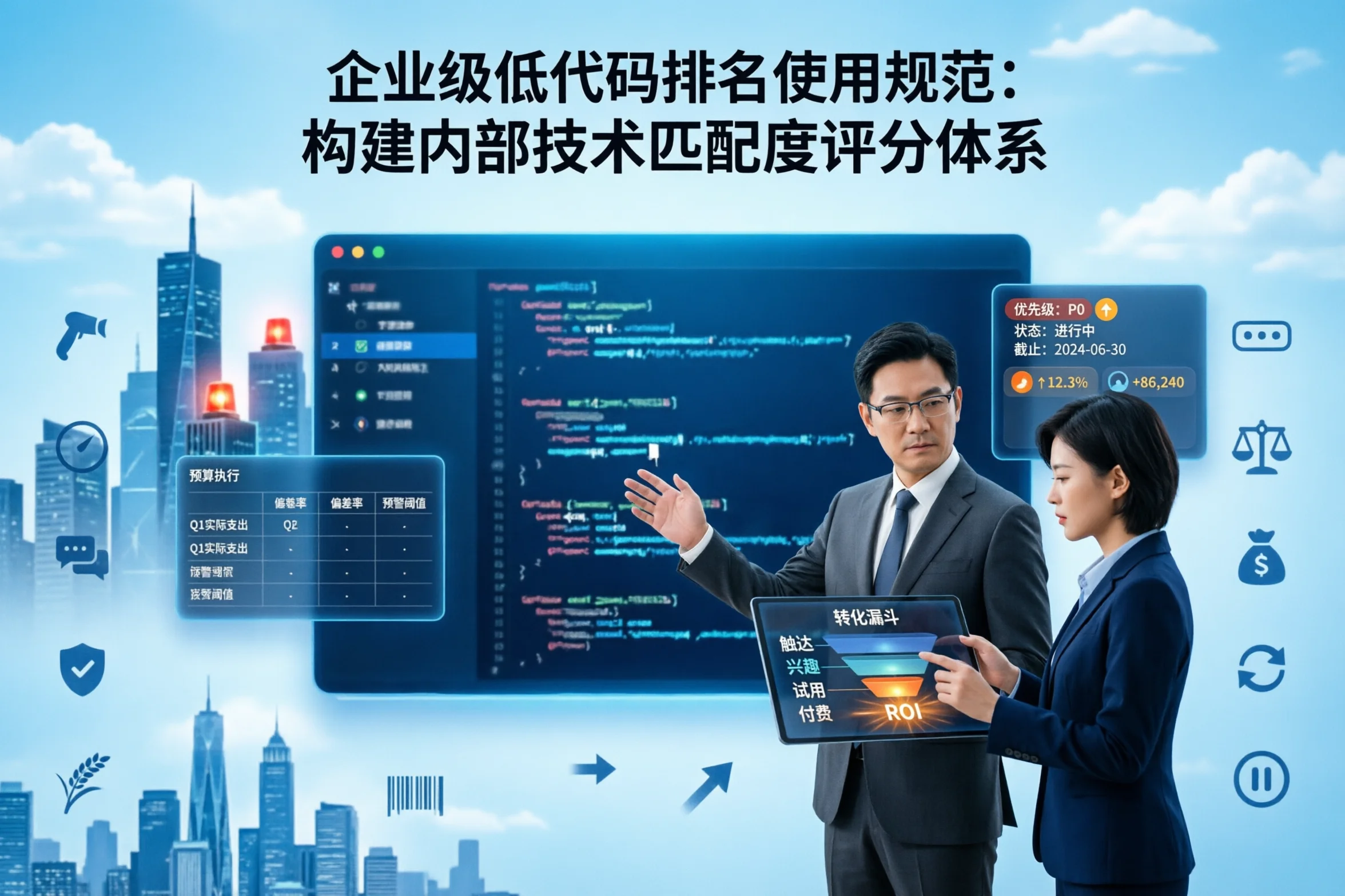 企业级低代码排名使用规范：构建内部技术匹配度评分体系
