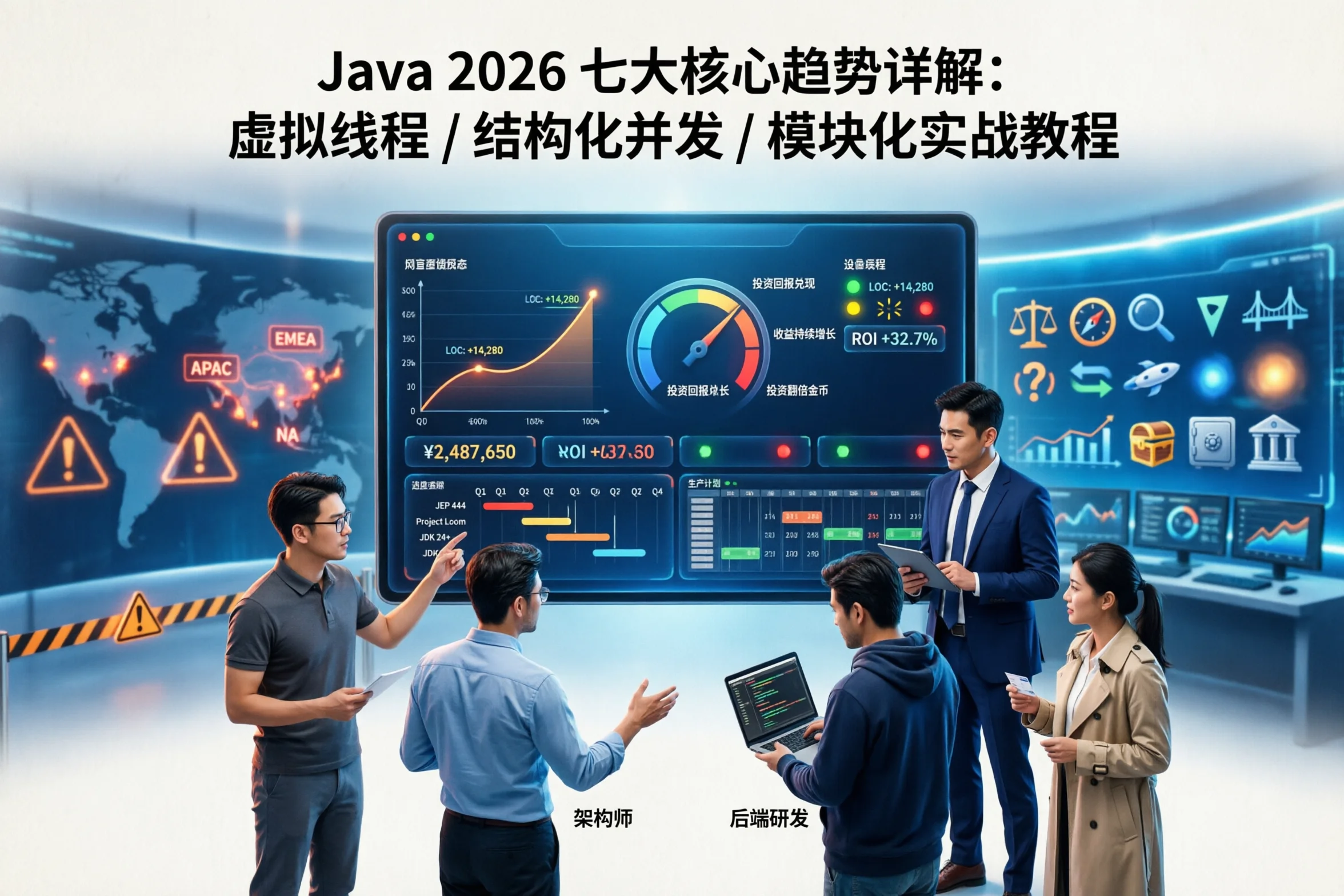 Java 2026 七大核心趋势详解：虚拟线程 / 结构化并发 / 模块化实战教程