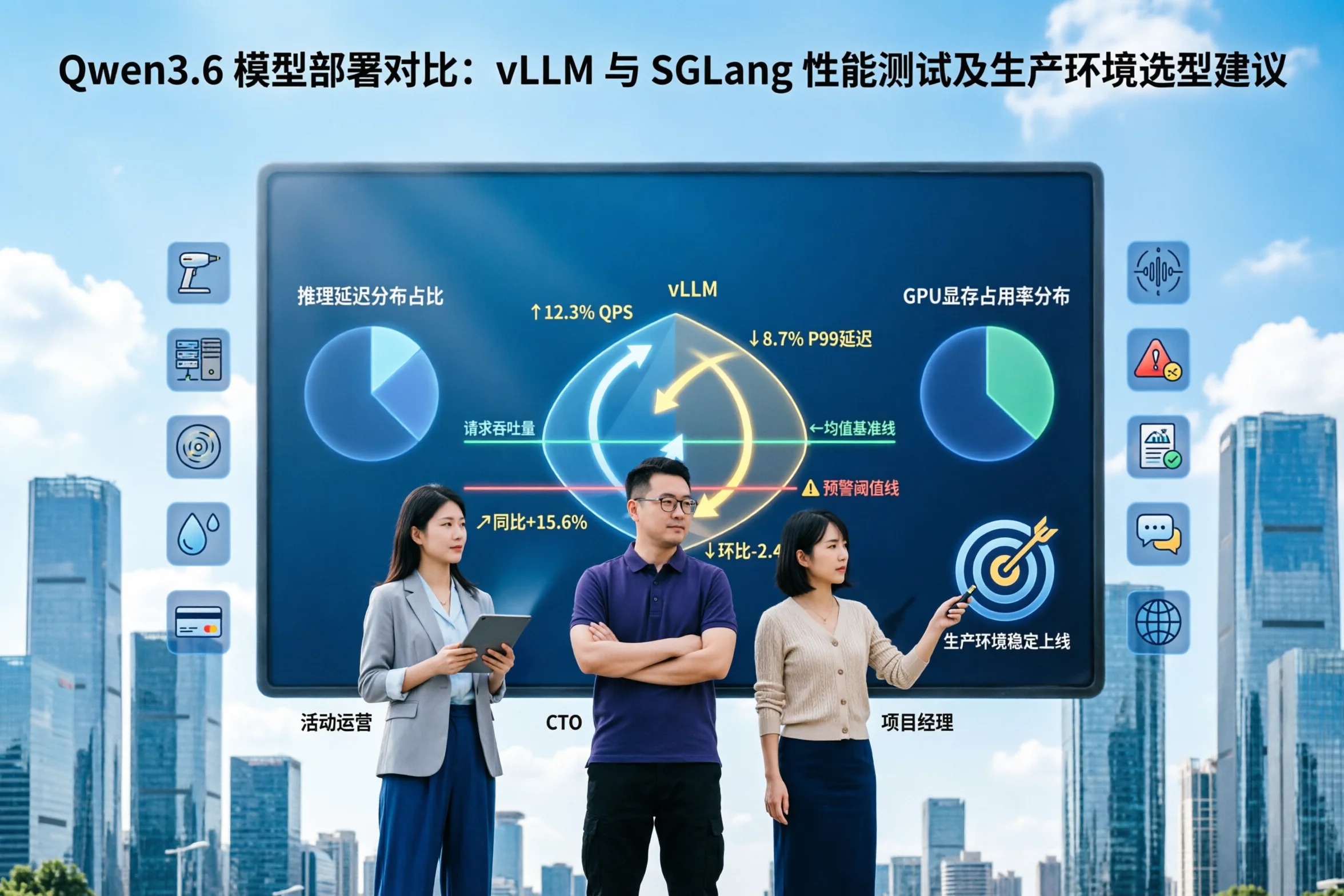 Qwen3.6 模型部署对比：vLLM 与 SGLang 性能测试及生产环境选型建议