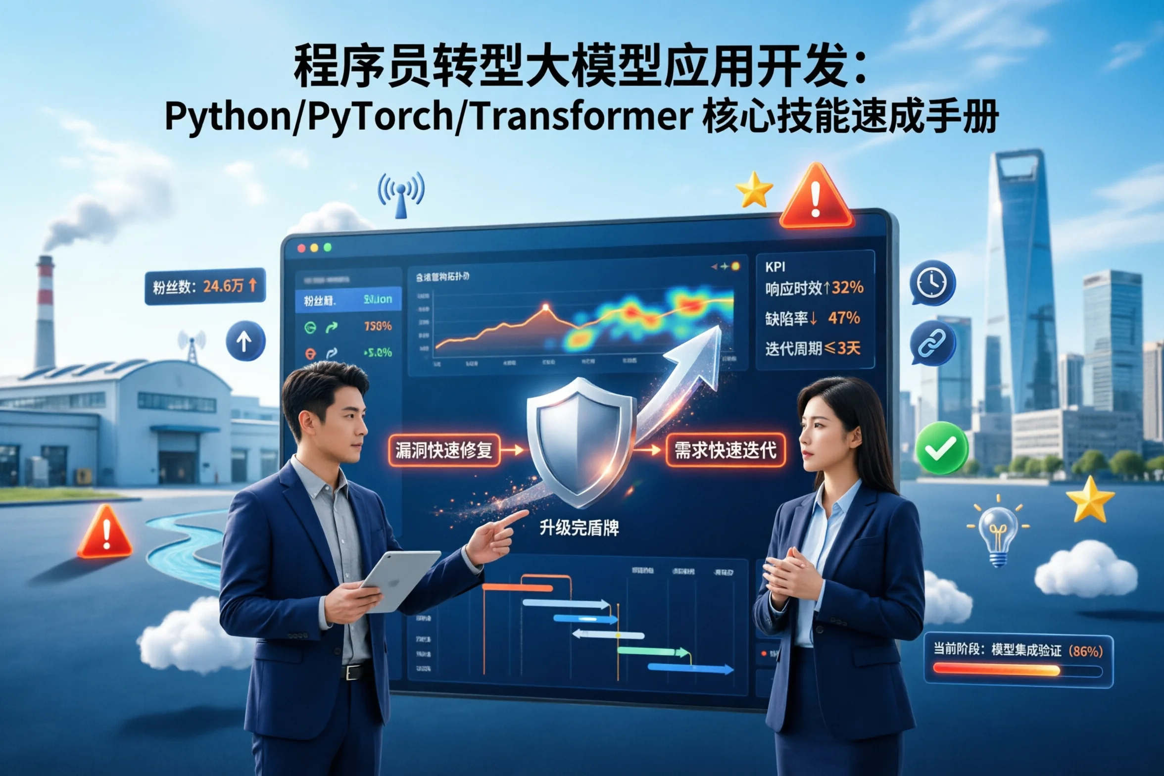 程序员转型大模型应用开发：Python/PyTorch/Transformer 核心技能速成手册