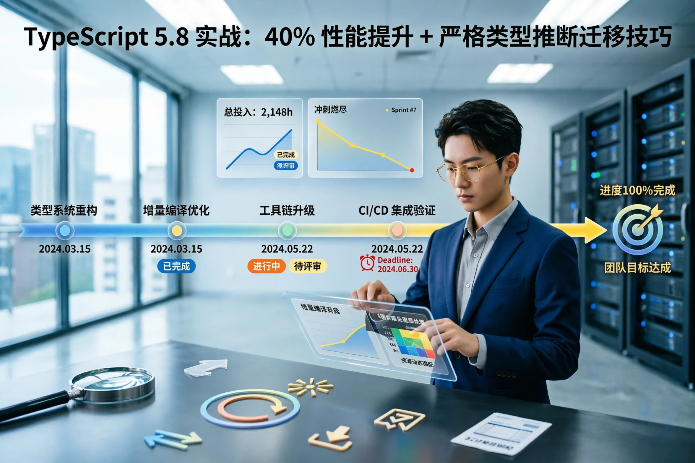 TypeScript 5.8 实战：40% 性能提升 + 严格类型推断迁移技巧