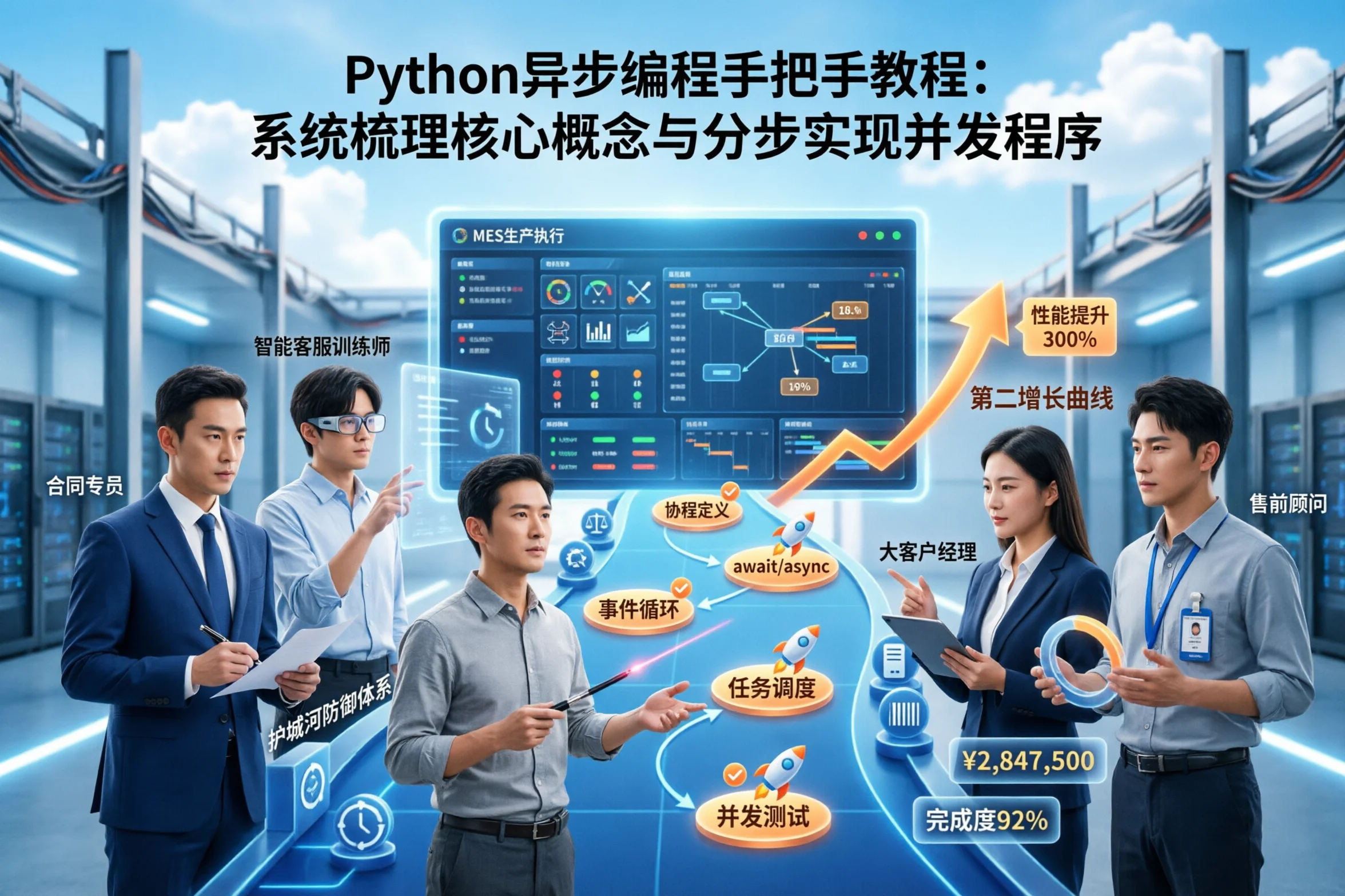 Python异步编程手把手教程：系统梳理核心概念与分步实现并发程序