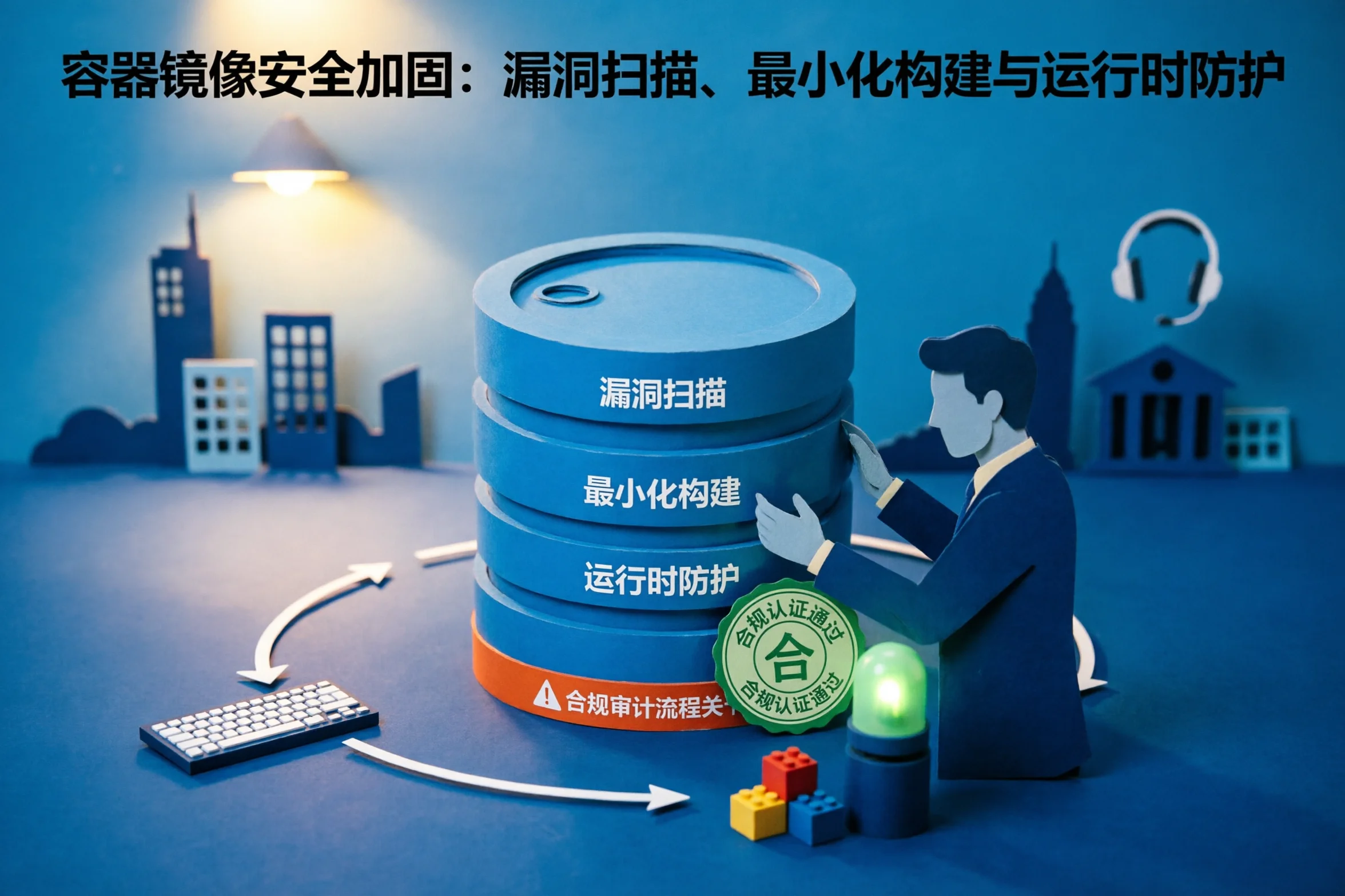 容器镜像安全加固：漏洞扫描、最小化构建与运行时防护