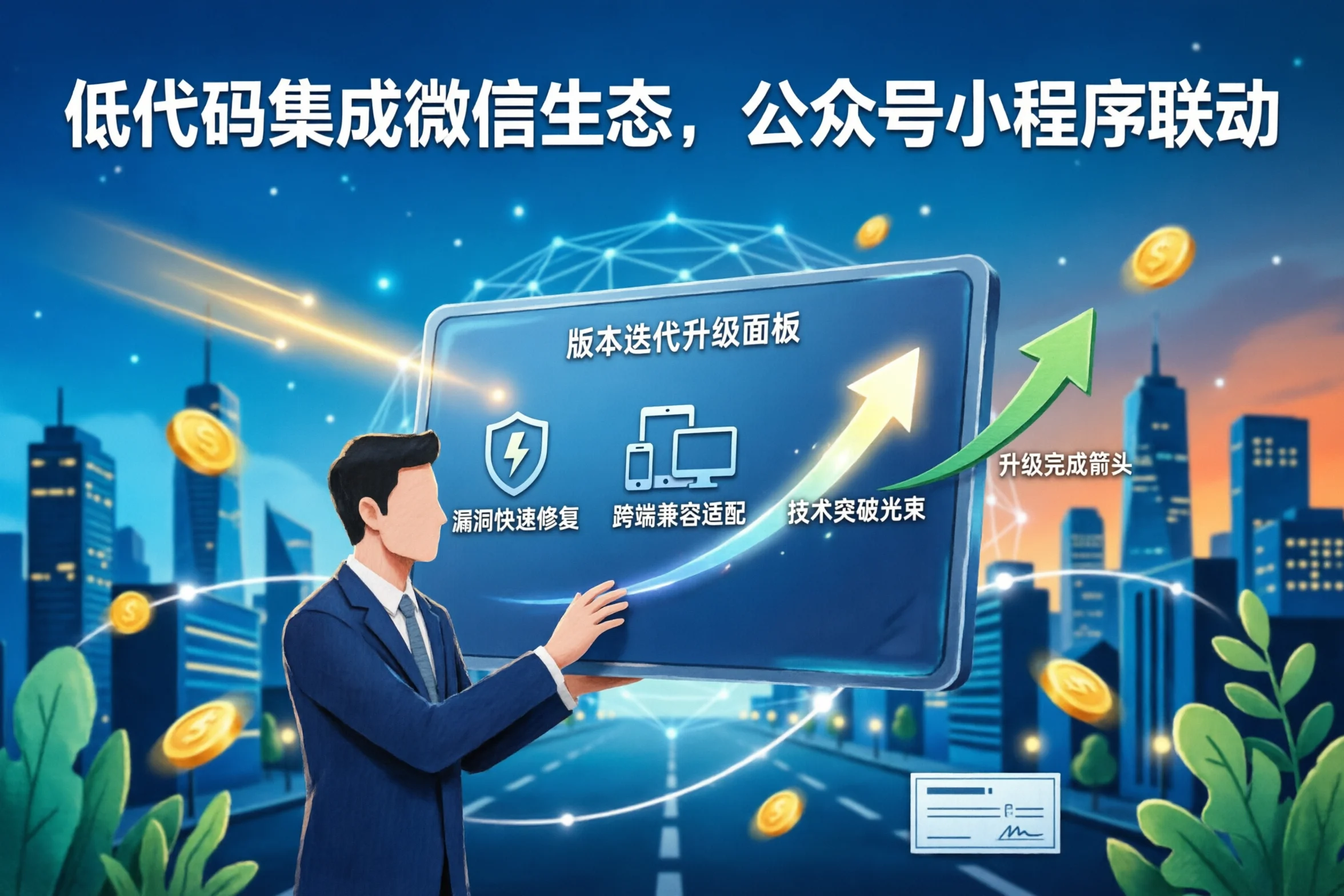 低代码集成微信生态，公众号小程序联动