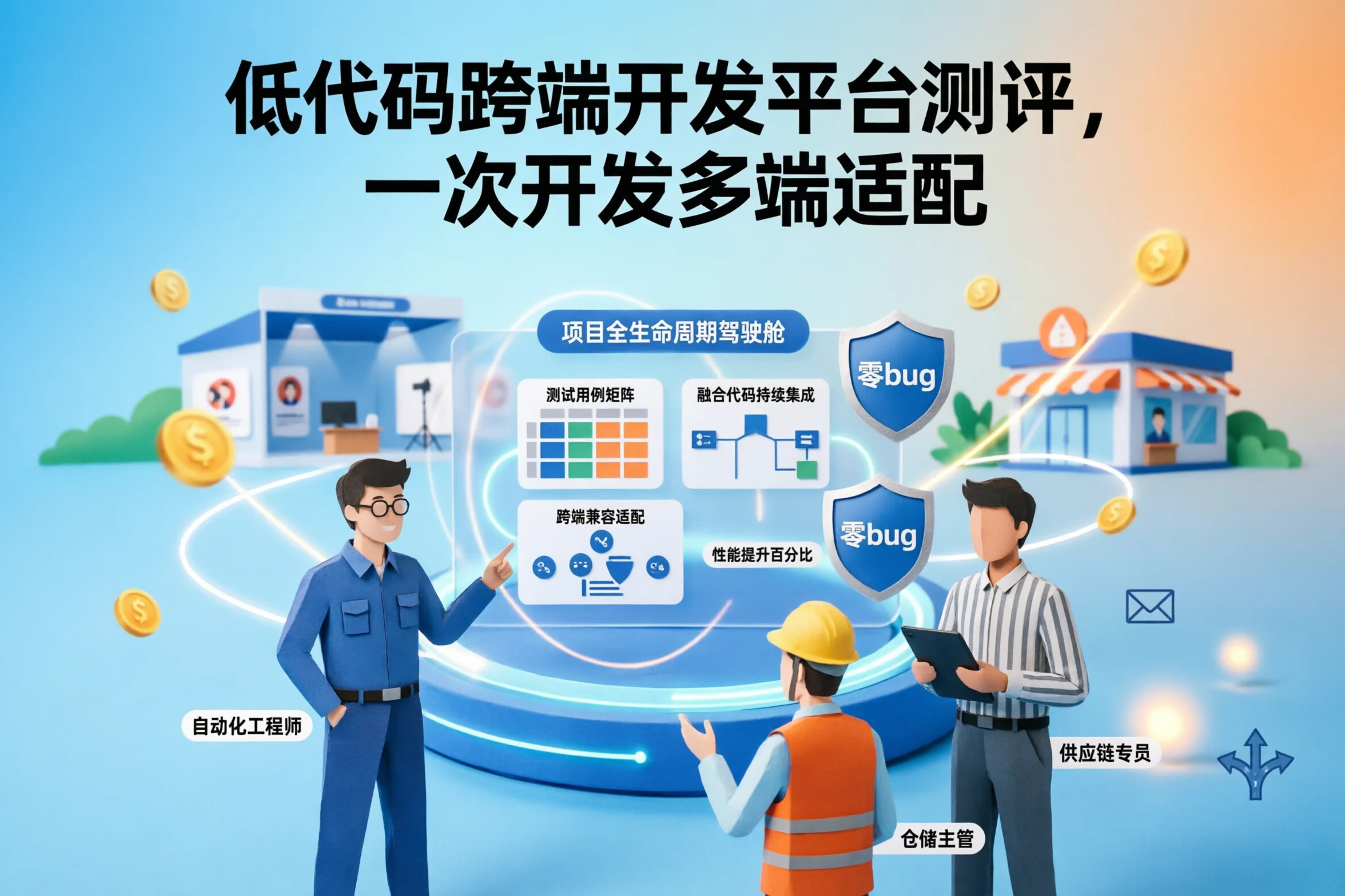 低代码跨端开发平台测评，一次开发多端适配