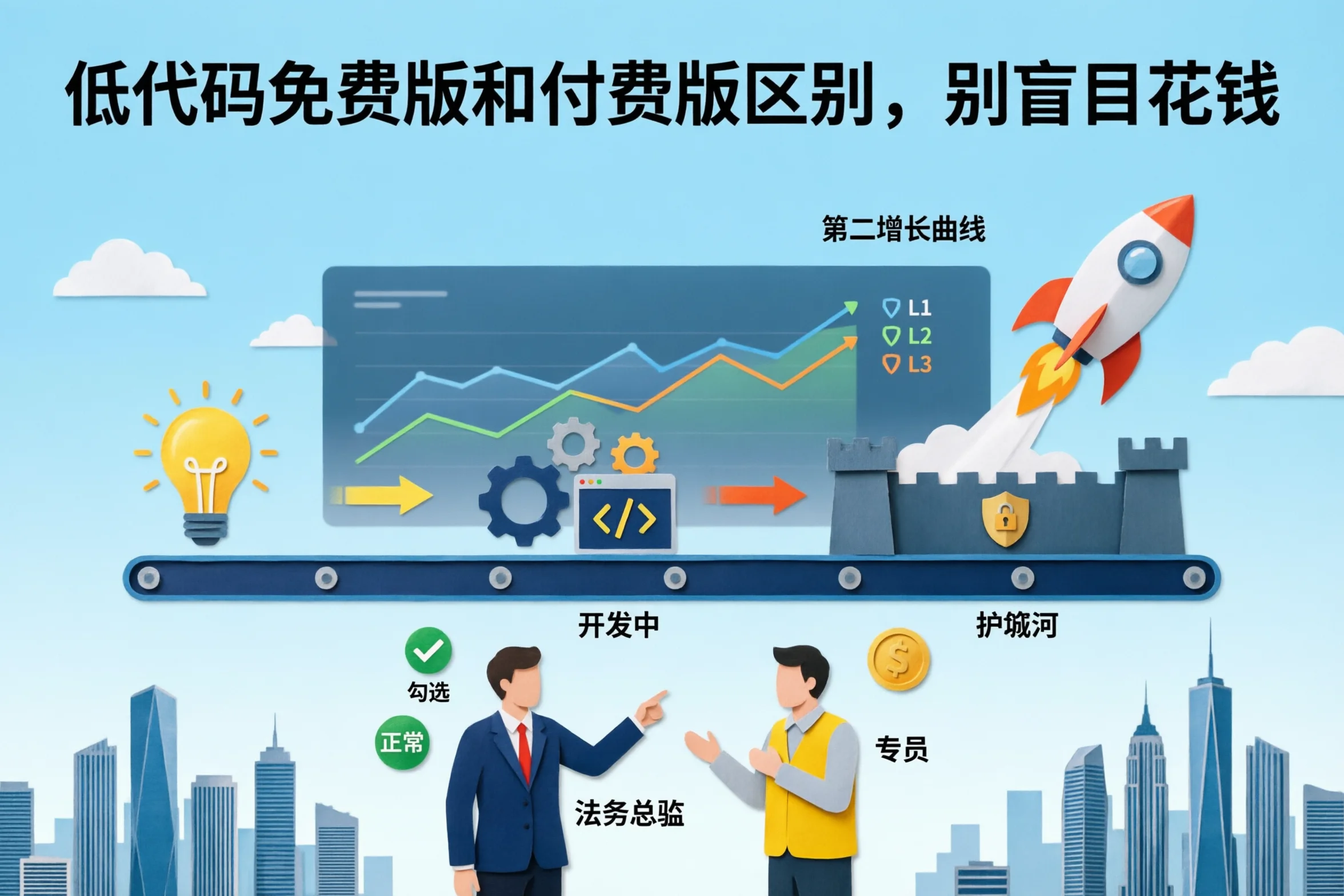 低代码免费版和付费版区别，别盲目花钱