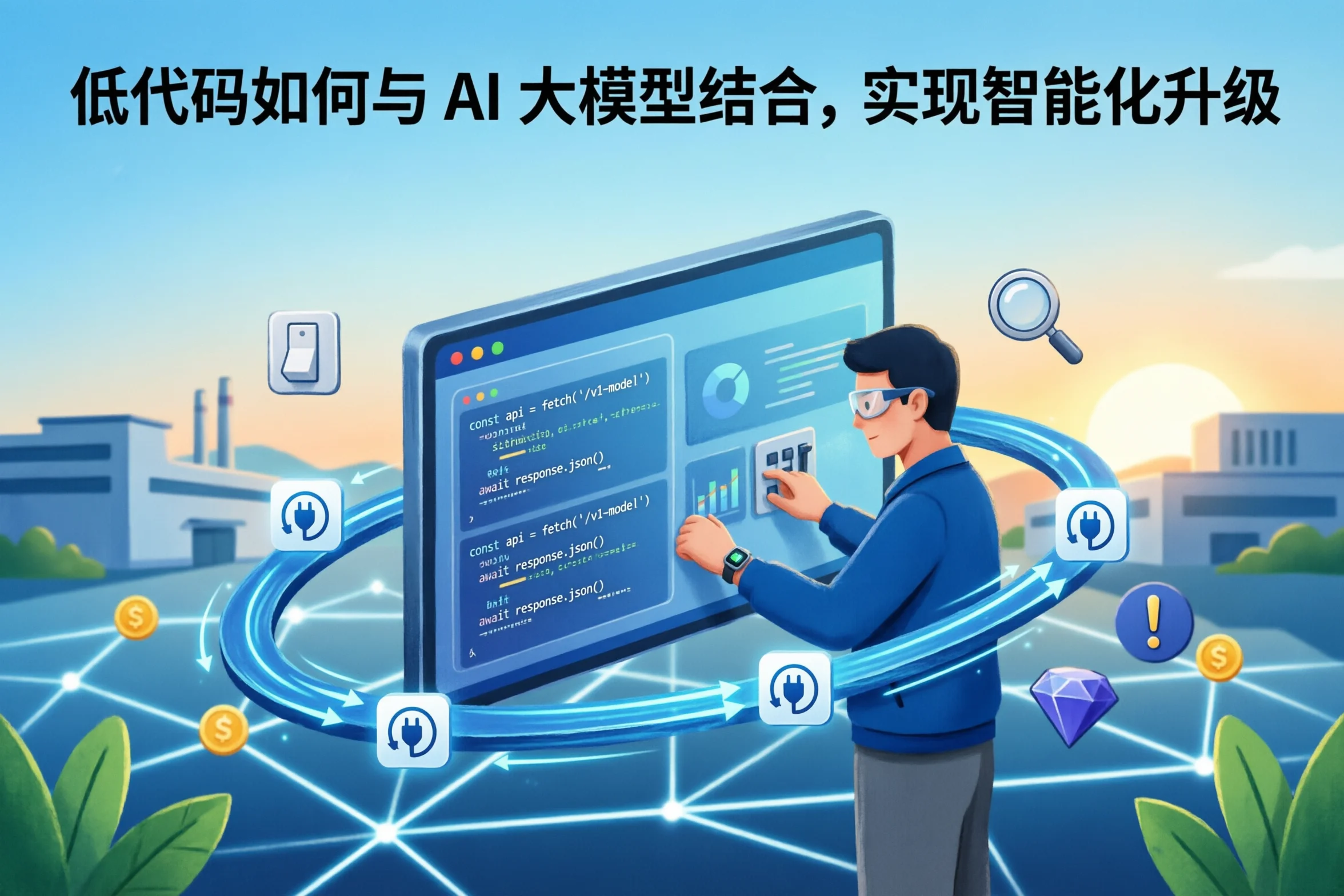 低代码如何与 AI 大模型结合，实现智能化升级