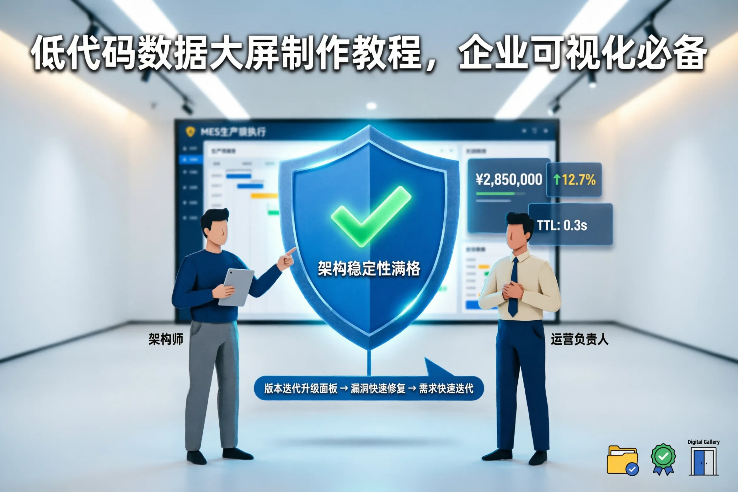 低代码数据大屏制作教程，企业可视化必备