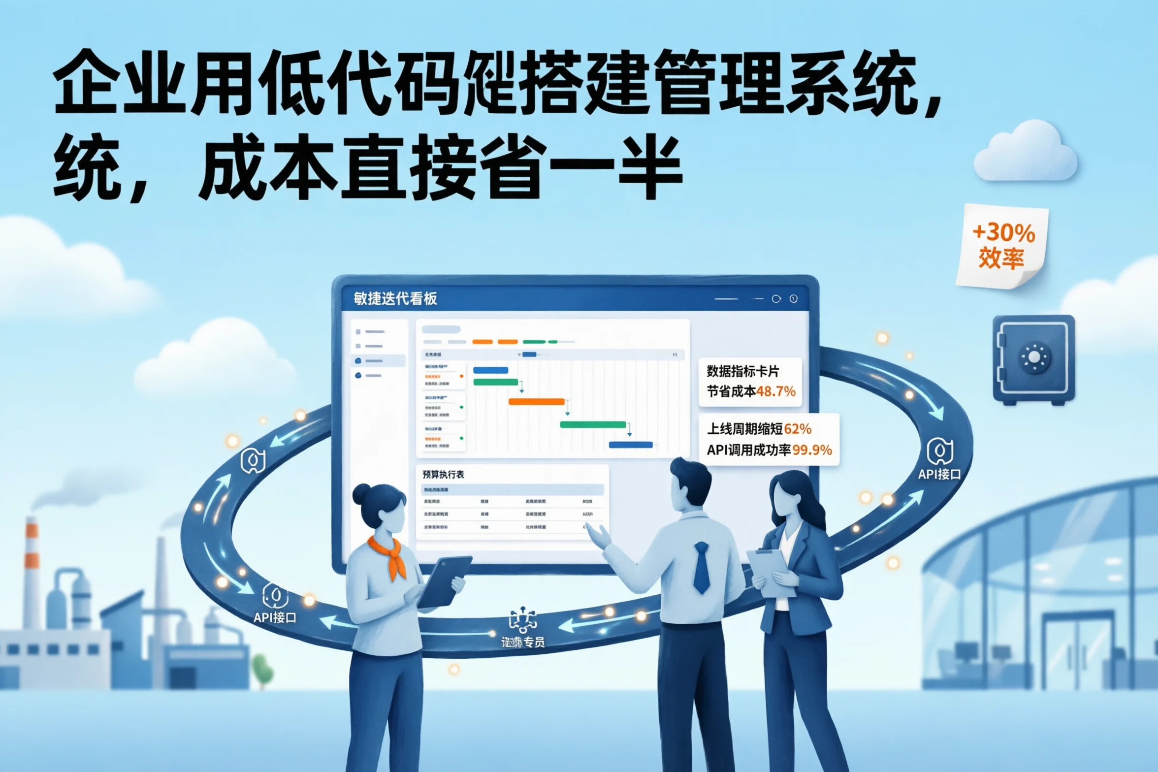 企业用低代码搭建管理系统，成本直接省一半