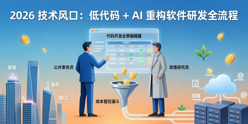 2026 技术风口：低代码 + AI 重构软件研发全流程