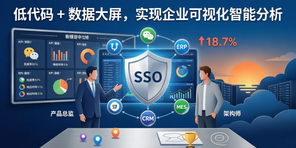 低代码 + 数据大屏，实现企业可视化智能分析