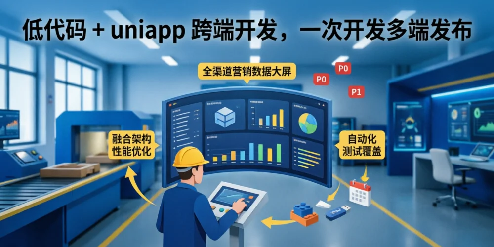 低代码 + uniapp 跨端开发，一次开发多端发布