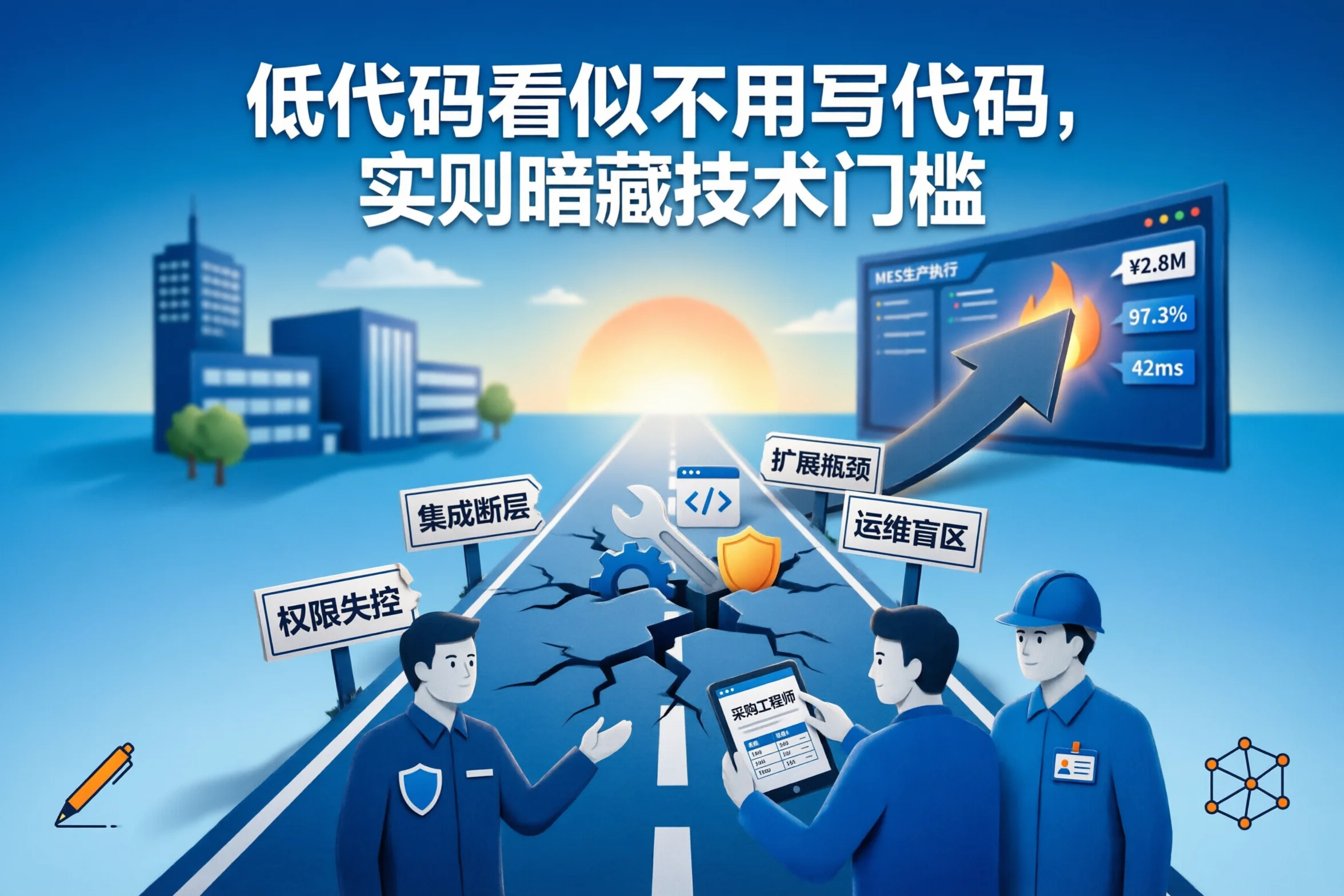 低代码看似不用写代码，实则暗藏技术门槛
