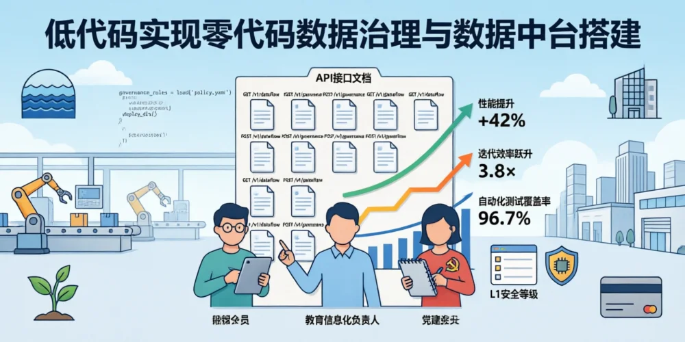 低代码实现零代码数据治理与数据中台搭建