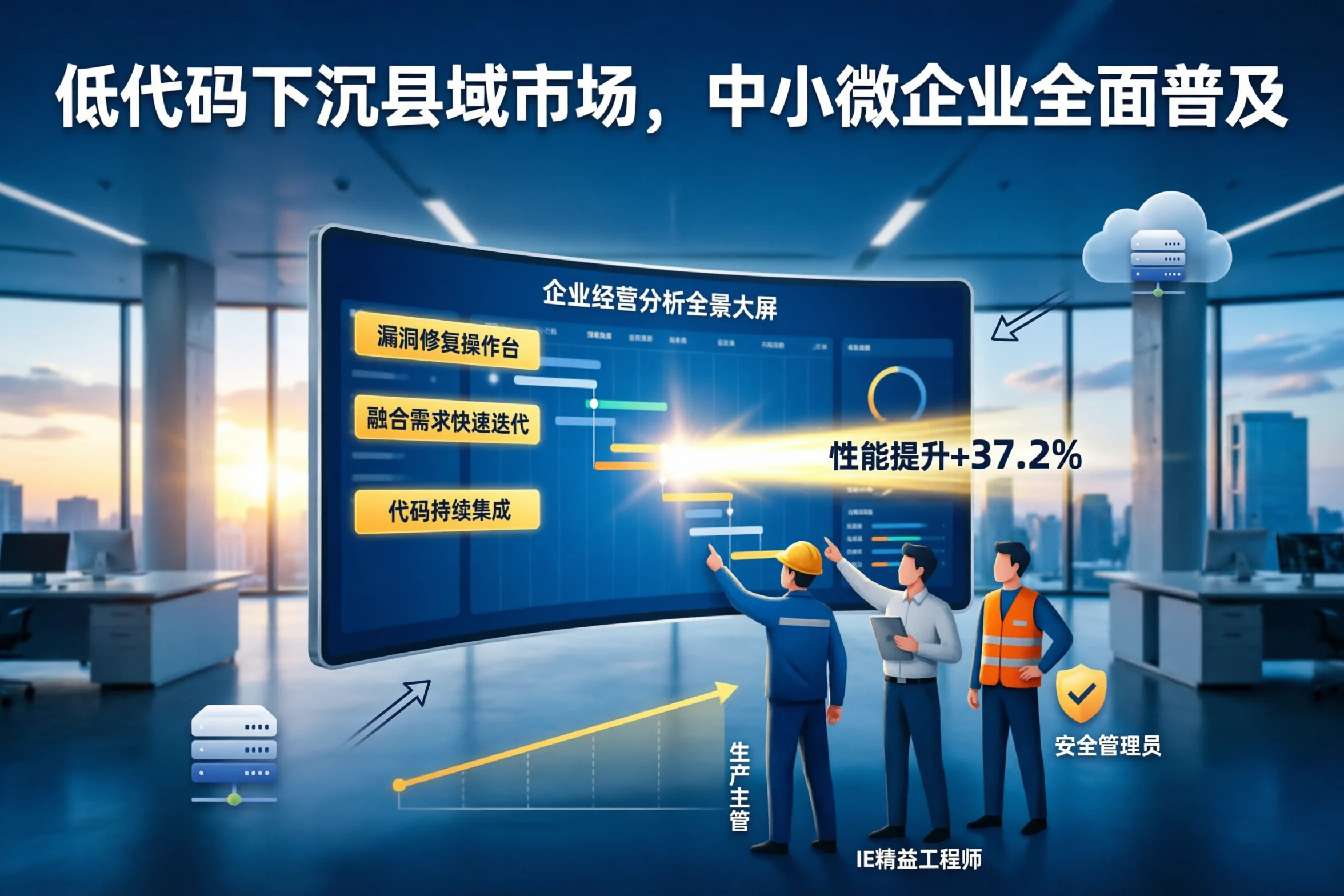 低代码下沉县域市场，中小微企业全面普及