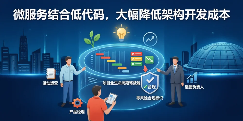 微服务结合低代码，大幅降低架构开发成本