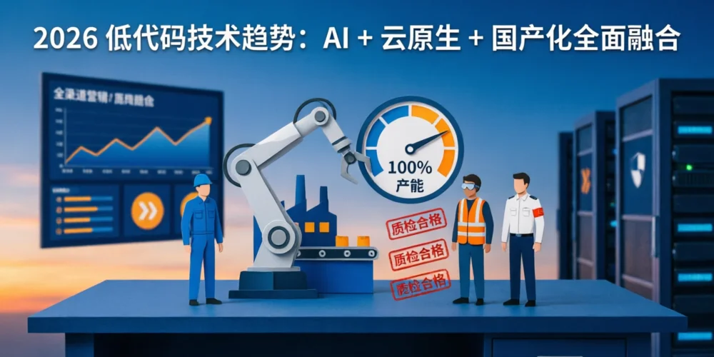 2026 低代码技术趋势：AI + 云原生 + 国产化全面融合