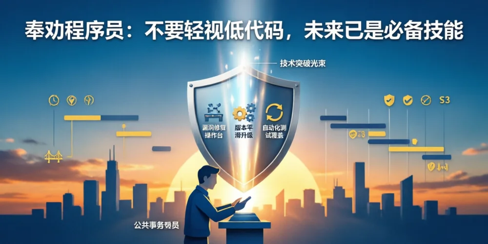 奉劝程序员：不要轻视低代码，未来已是必备技能
