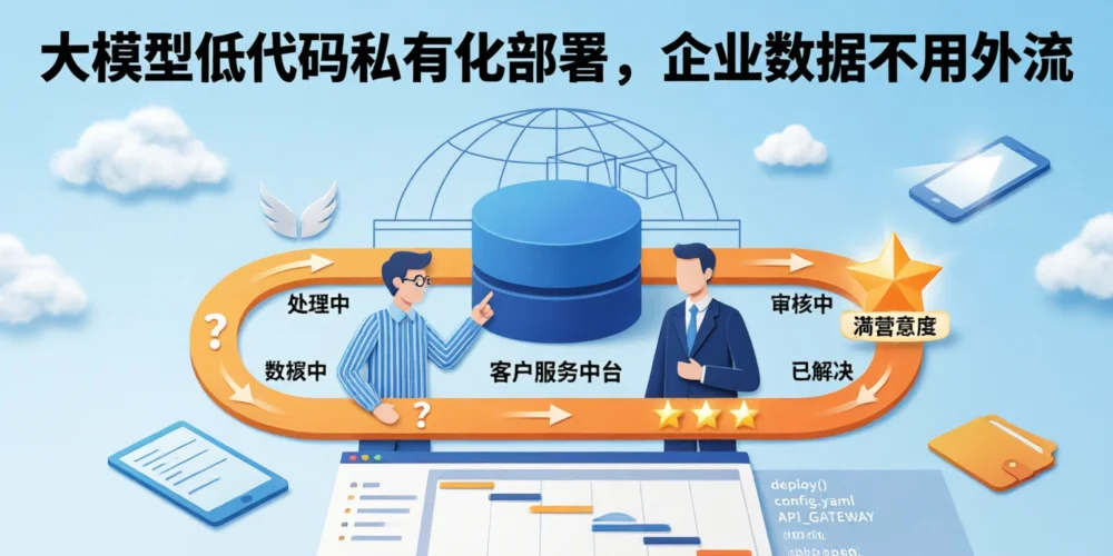 大模型低代码私有化部署，企业数据不用外流