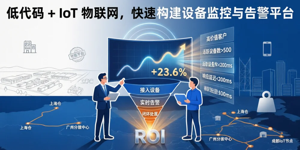 低代码 + IoT 物联网，快速构建设备监控与告警平台