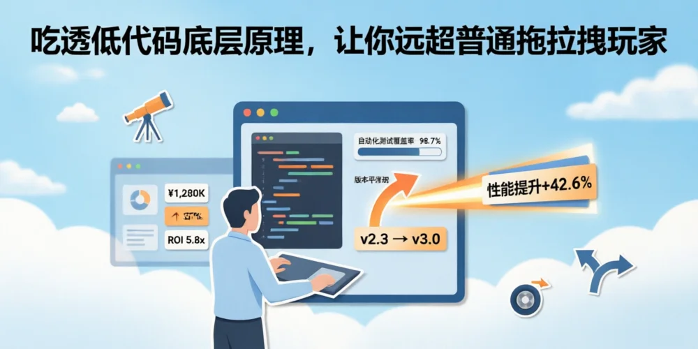 吃透低代码底层原理，让你远超普通拖拉拽玩家