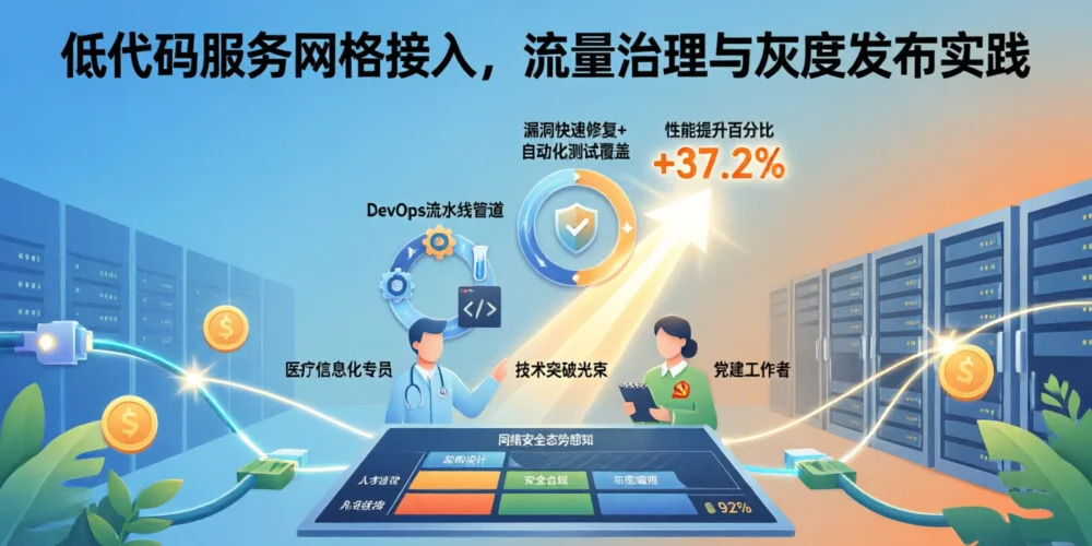 低代码服务网格接入，流量治理与灰度发布实践