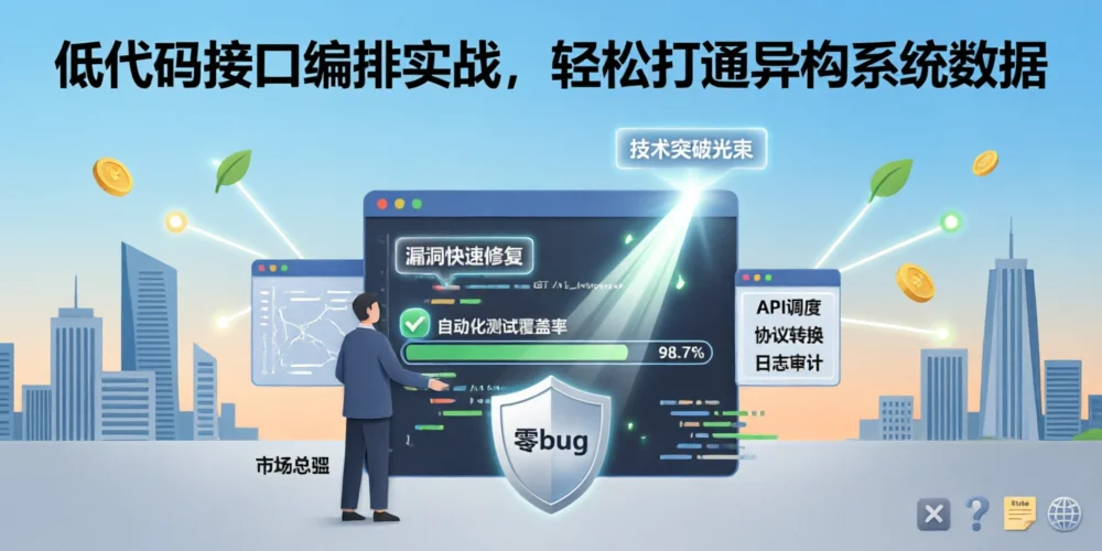 低代码接口编排实战，轻松打通异构系统数据