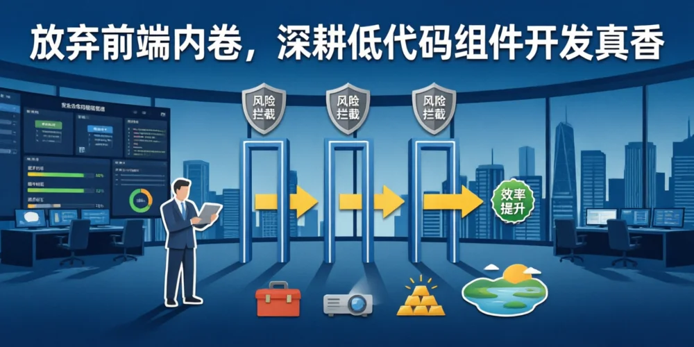 放弃前端内卷，深耕低代码组件开发真香