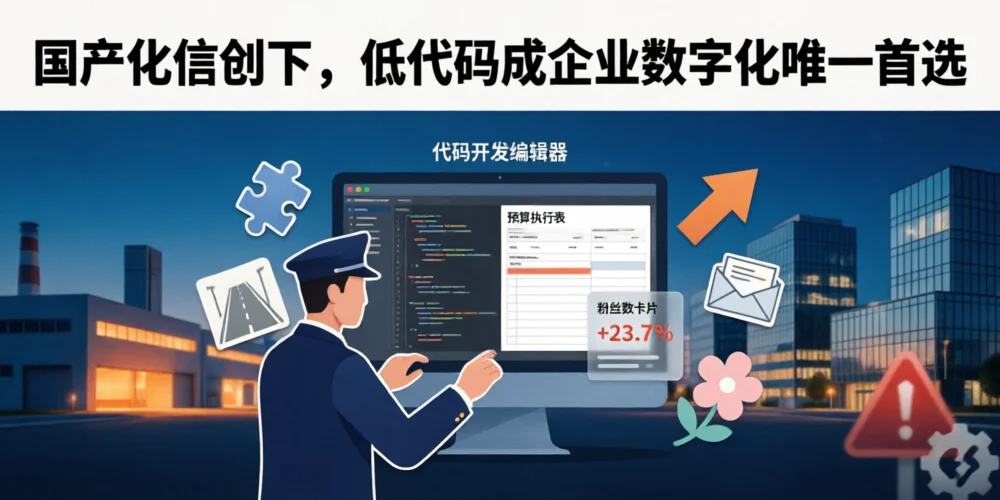 国产化信创下，低代码成企业数字化唯一首选