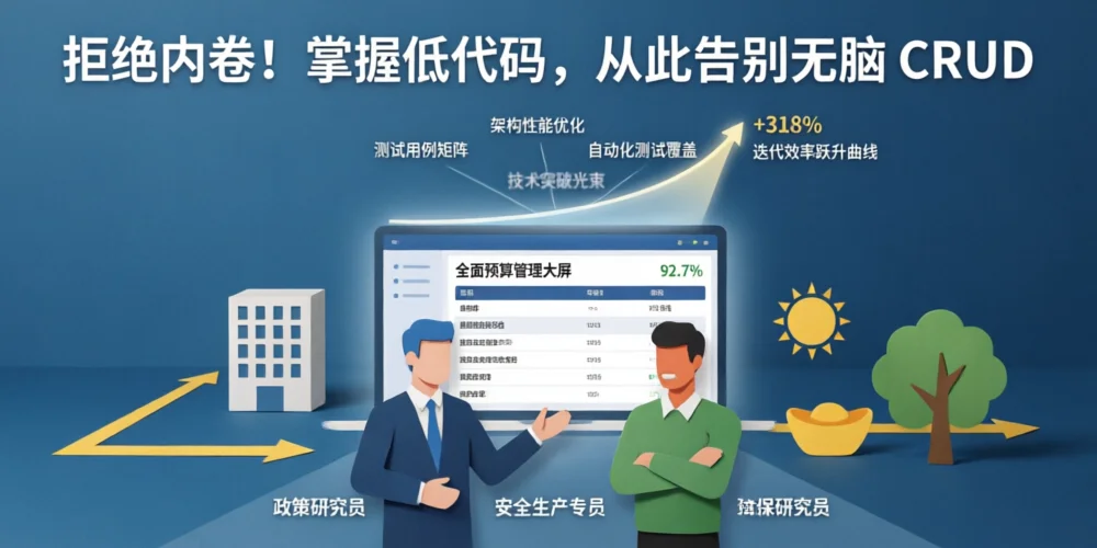 拒绝内卷！掌握低代码，从此告别无脑 CRUD