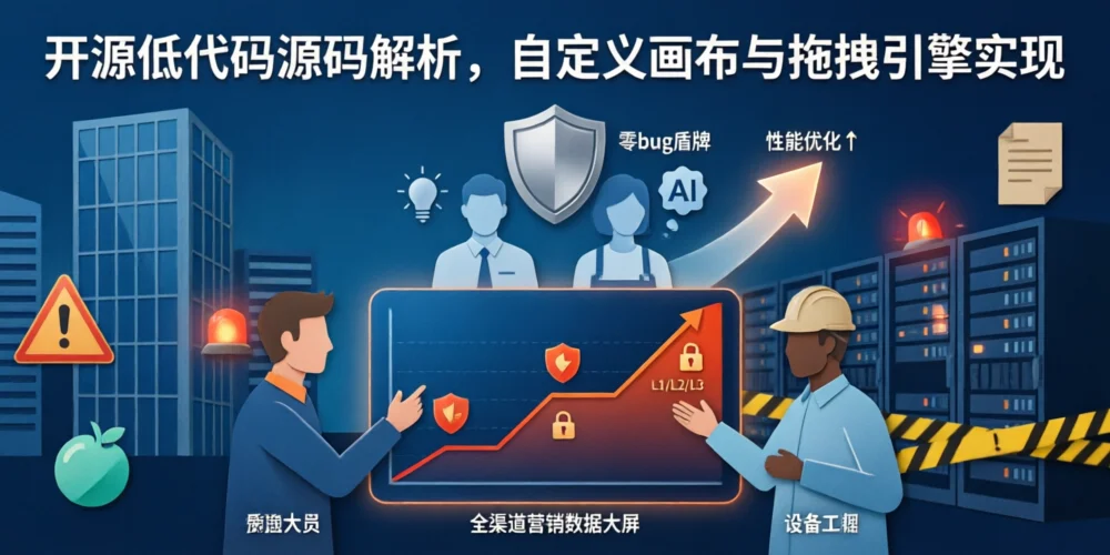 开源低代码源码解析，自定义画布与拖拽引擎实现