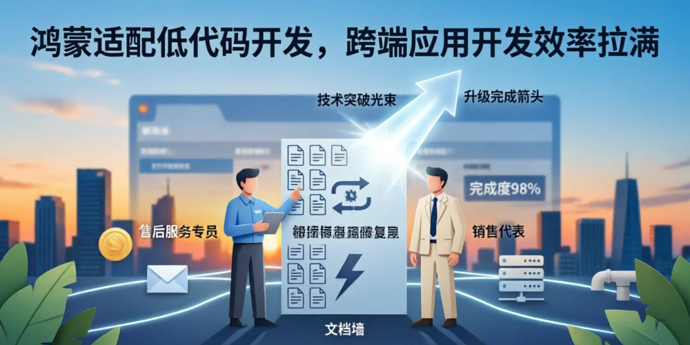 鸿蒙适配低代码开发，跨端应用开发效率拉满