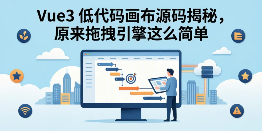 Vue3 低代码画布源码揭秘，原来拖拽引擎这么简单