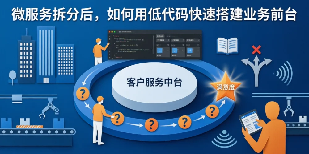 微服务拆分后，如何用低代码快速搭建业务前台