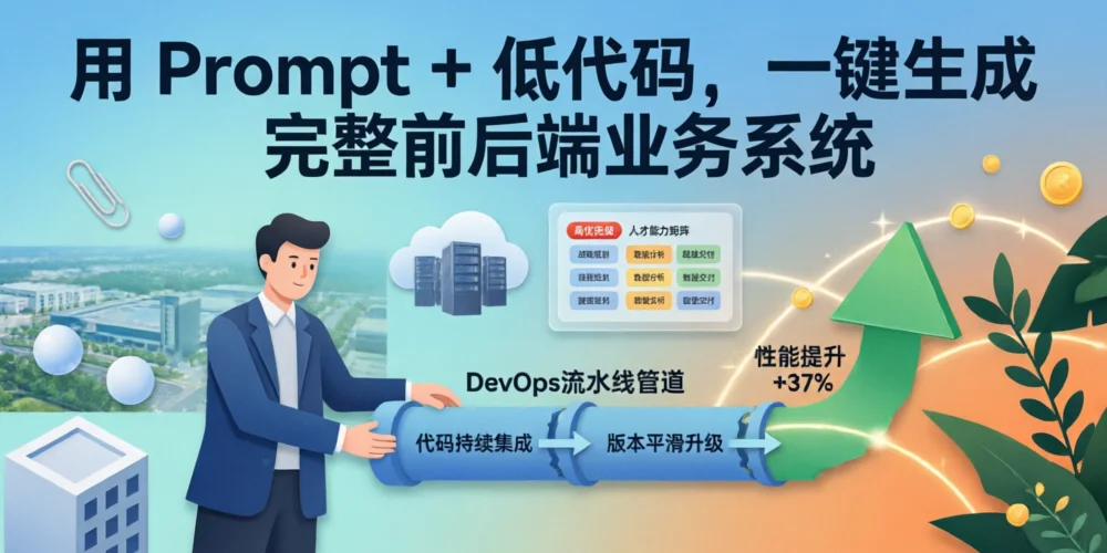 用 Prompt + 低代码，一键生成完整前后端业务系统