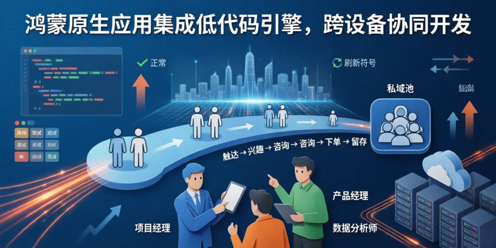 鸿蒙原生应用集成低代码引擎，跨设备协同开发