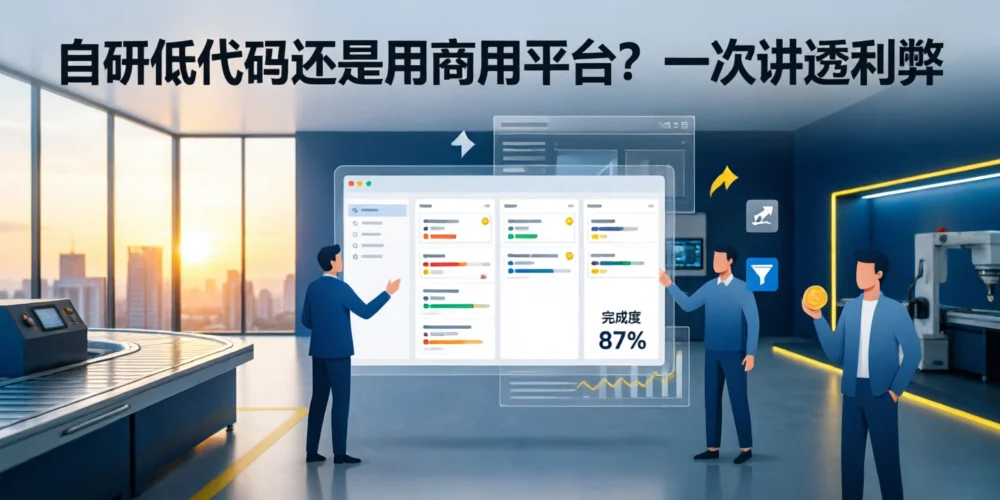 自研低代码还是用商用平台？一次讲透利弊