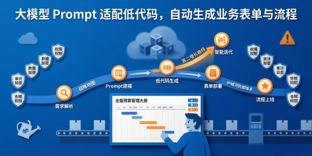 大模型 Prompt 适配低代码，自动生成业务表单与流程