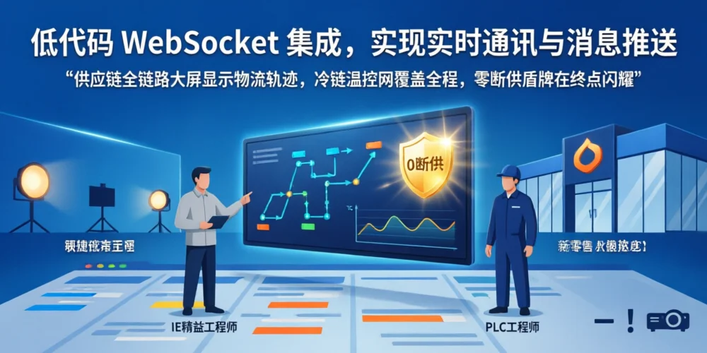 低代码 WebSocket 集成，实现实时通讯与消息推送