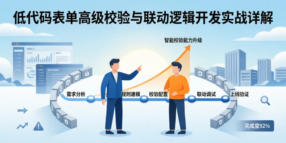 低代码表单高级校验与联动逻辑开发实战详解