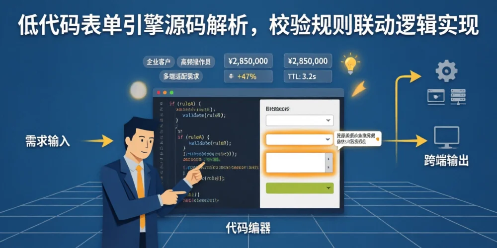 低代码表单引擎源码解析，校验规则联动逻辑实现