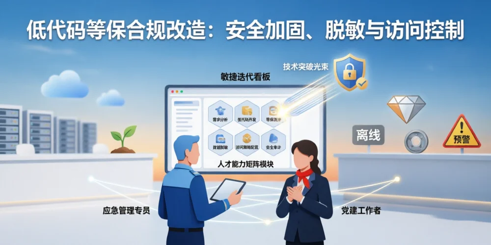 低代码等保合规改造：安全加固、脱敏与访问控制
