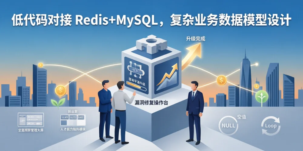 低代码对接 Redis+MySQL，复杂业务数据模型设计