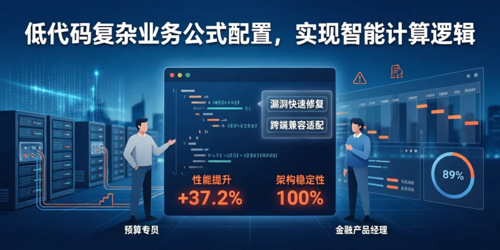 低代码复杂业务公式配置，实现智能计算逻辑