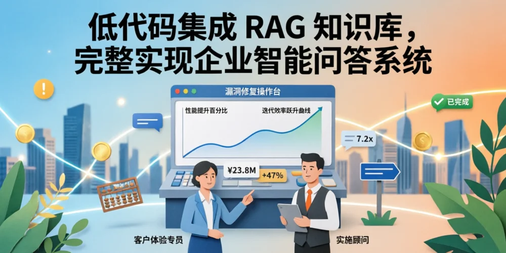 低代码集成 RAG 知识库，完整实现企业智能问答系统