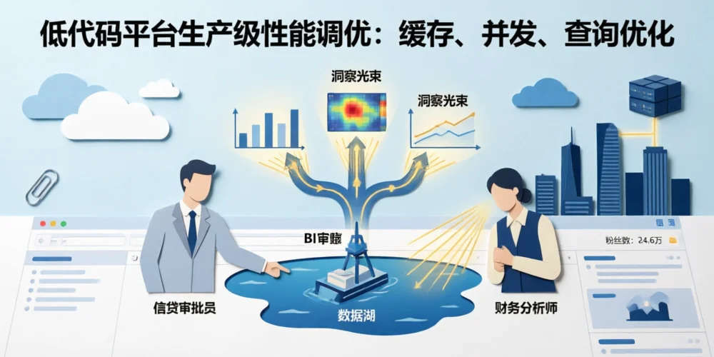 低代码平台生产级性能调优：缓存、并发、查询优化