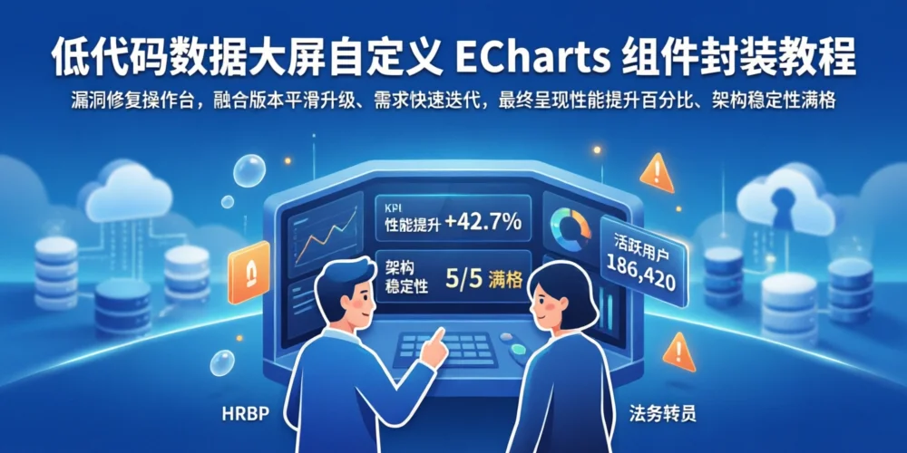低代码数据大屏自定义 ECharts 组件封装教程