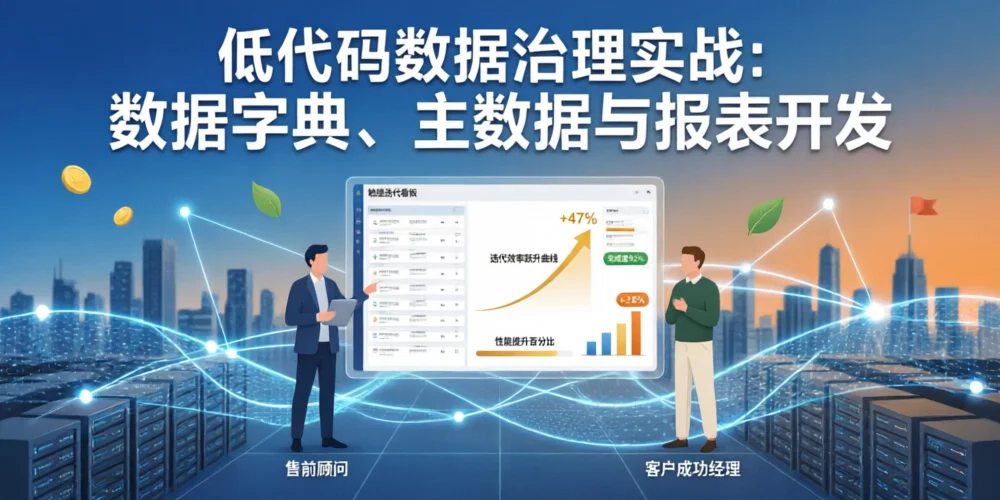 低代码数据治理实战：数据字典、主数据与报表开发